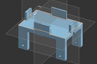 create a cad model with specific measurements