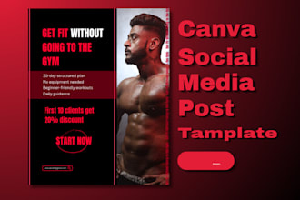 design editable canva templates for your social media posts