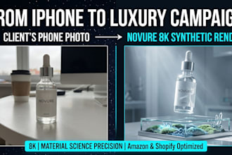 turn your product photos into 8k luxury synthetic campaign assets