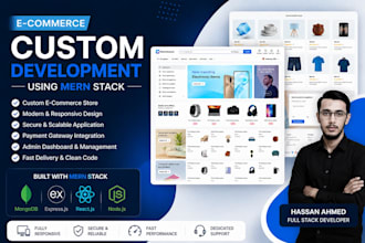 develop mern stack website and e commerce store