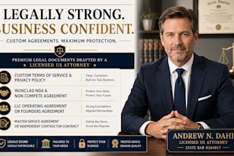 draft a master service agreement or independent contractor contract