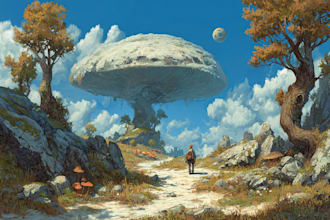 design detailed fantasy landscapes and environments