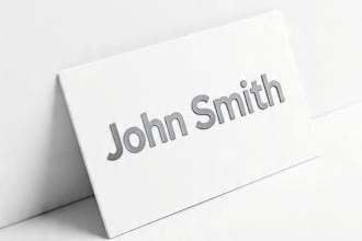 design a modern minimalist business card