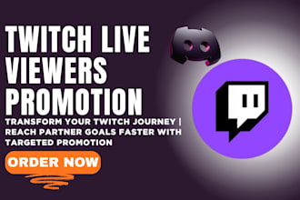 do twitch channel promotion to increase your live twitch live viewers
