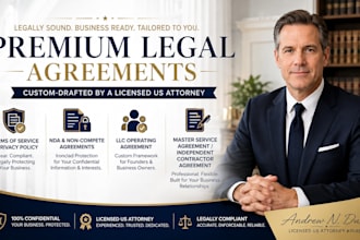 draft an llc operating agreement or co founder partnership contract
