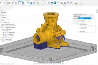 create parametric fusion 360 3d cad models and technical drawings