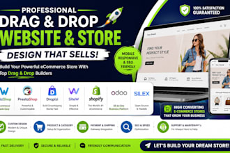 build wizishop prestashop dropizi sitew shopify odoo silex website store design