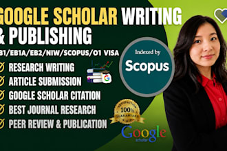 write and publish research article for eb1 eb1a niw and o1 visa and peer review