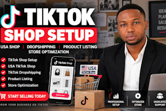 do tiktok shop setup, tiktok shop USA and tiktok dropshipping