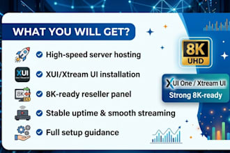 host latest server, xui one, xtream ui, strong 8k reseller panel