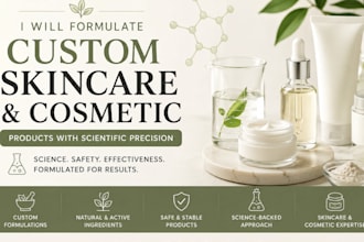formulate custom skincare and cosmetic products with scientific precision