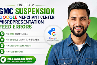 fix gmc suspension, google merchant center misrepresentation and feed errors
