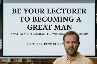 lecture you on how to become a great man in the city
