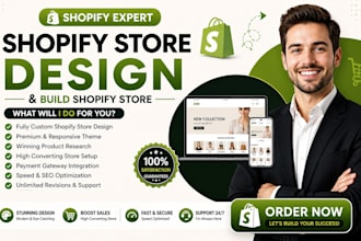 build shopify store design shopify store development redesign shopify store