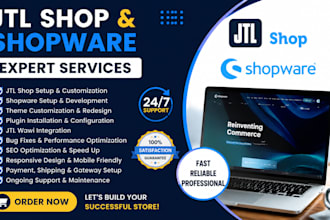 customize redesign update SEO optimized jtl shop setup shopware website