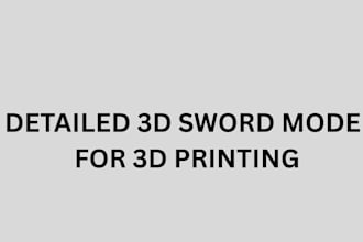 design custom 3d swords and cosplay props, anime swords for 3d printing and game