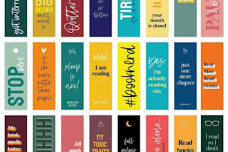 design a beautiful bookmark to promote your book