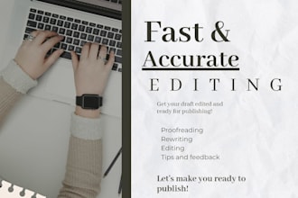edit your novel or webnovel into a publishable state