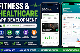 fitness app, gym workout tracker, and healthcare doctor app, ios ai app, andriod