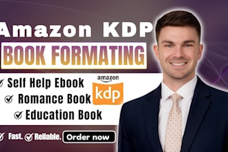 do book formatting, paperback editing, kindle publishing