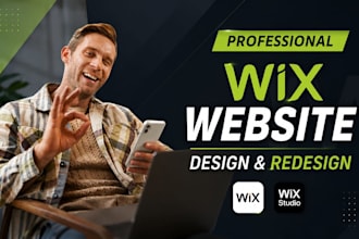design modern wix website or redesign your wix site