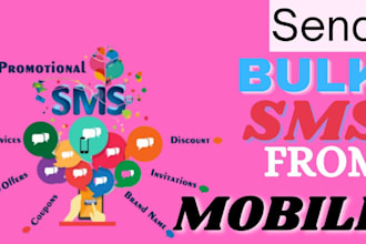 send high delivery bulk SMS blast, mass text message to phone numbers,bulk email