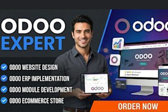 build, customize odoo website design, odoo module, and odoo erp implementation
