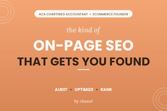 do on page SEO with a clear audit and actionable fixes