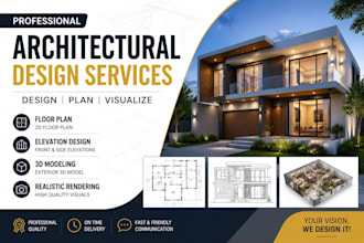 do architectural design, floorplans drawing and redraw of existings sketches