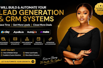 setup clay com, apollo io sequences, hubspot crm workflows, and automation