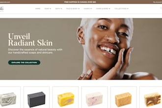 create soap website design soap store design