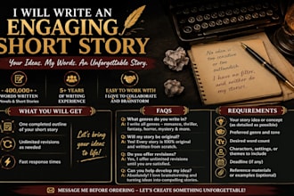 write your fantasy or romance short story