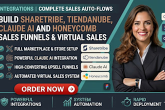 build sharetribe tiendanube claude ai and honeycomb sales funnels virtual sales