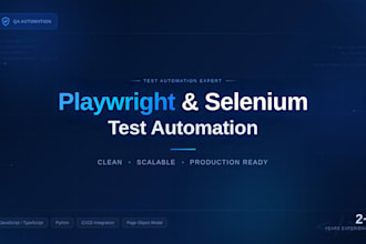 playwright or selenium automation test scripts for your web app