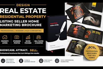design real estate residential property listing seller home marketing brochure