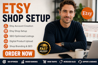 do etsy account creation etsy seo listing etsy shop setup etsy digital product