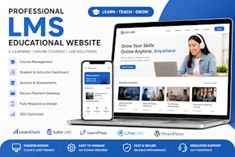 design wordpress lms, elearning, coaching and consulting website