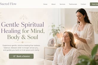 build squarespace spiritual healing website wix hoslistic metaphysical websitebu