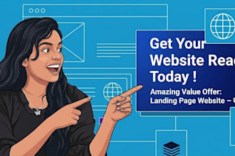 develop a responsive modern website with clean UI design