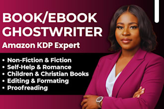 be your non fiction ebook proofreader ghostwriter and romance ghost book writer