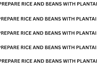 deliciuos rice and plantain
