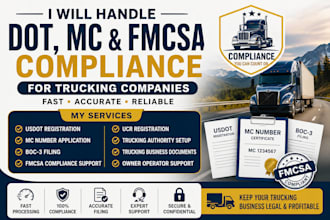 handle dot mc and fmcsa compliance for trucking companies