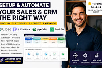 setup close io platformly crm automation sales flow pipeline pipedrive pandadoc