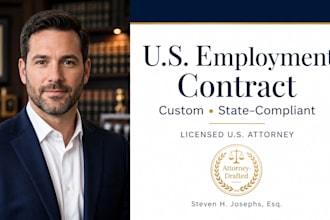 draft a legally binding US employment contract or agreement