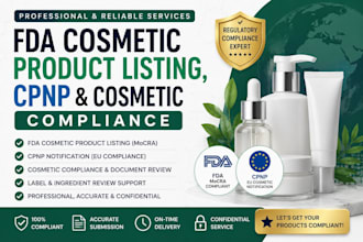 do  cosmetic product listing fda report cpnp and cosmetic eu uk compliance