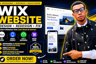 design redesign and fix your wix website for better business performance