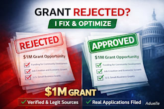 fix and optimize your government grant application for approval