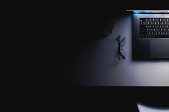 create futuristic hacker style 3d animated website