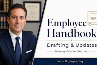 write a comprehensive, state compliant employee handbook