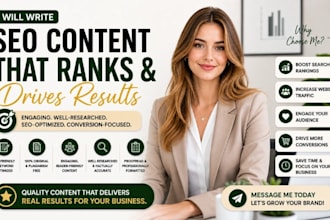 write SEO optimized content articles submission blog writing posts copywriting